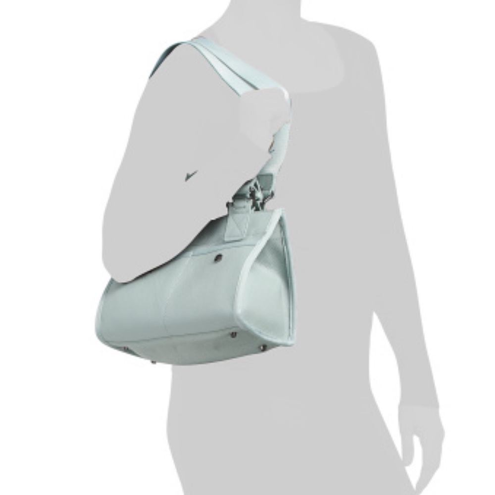 🆕 BOTKIER BITE SIZE BEDFORD LEATHER in SILVER GREY - Picture 4 of 4
